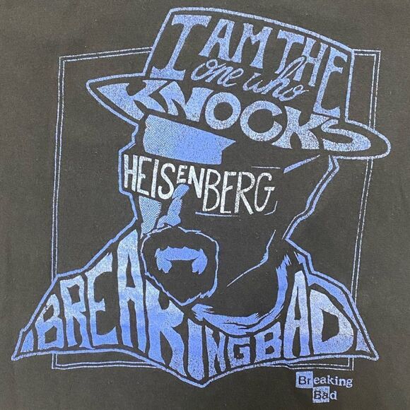 IML Breaking Bad Women’s Black Heisenberg The One Who Knocks Graphic Shirt Sz S - Picture 2 of 7